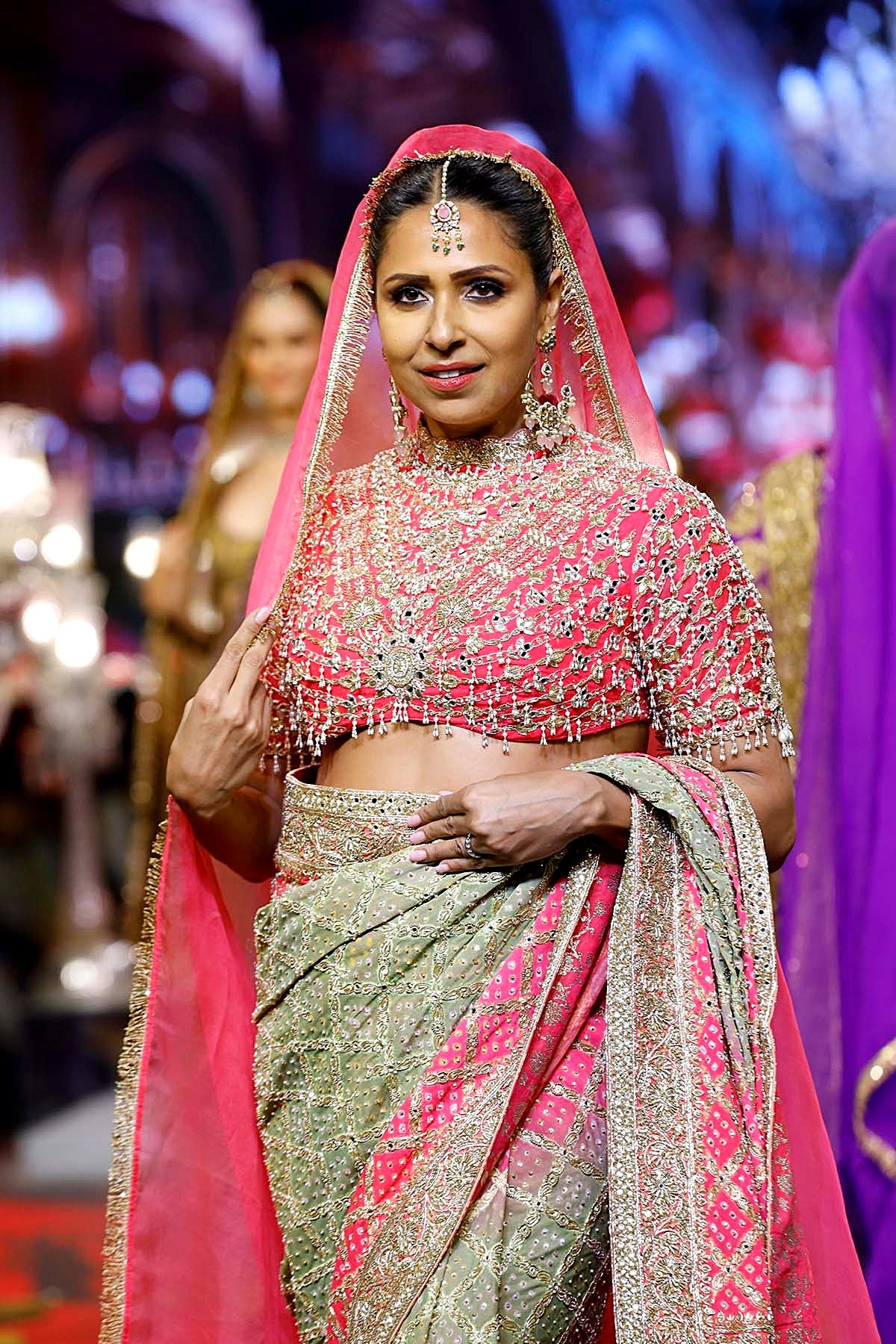 Gulnaar Ombre Saree Set