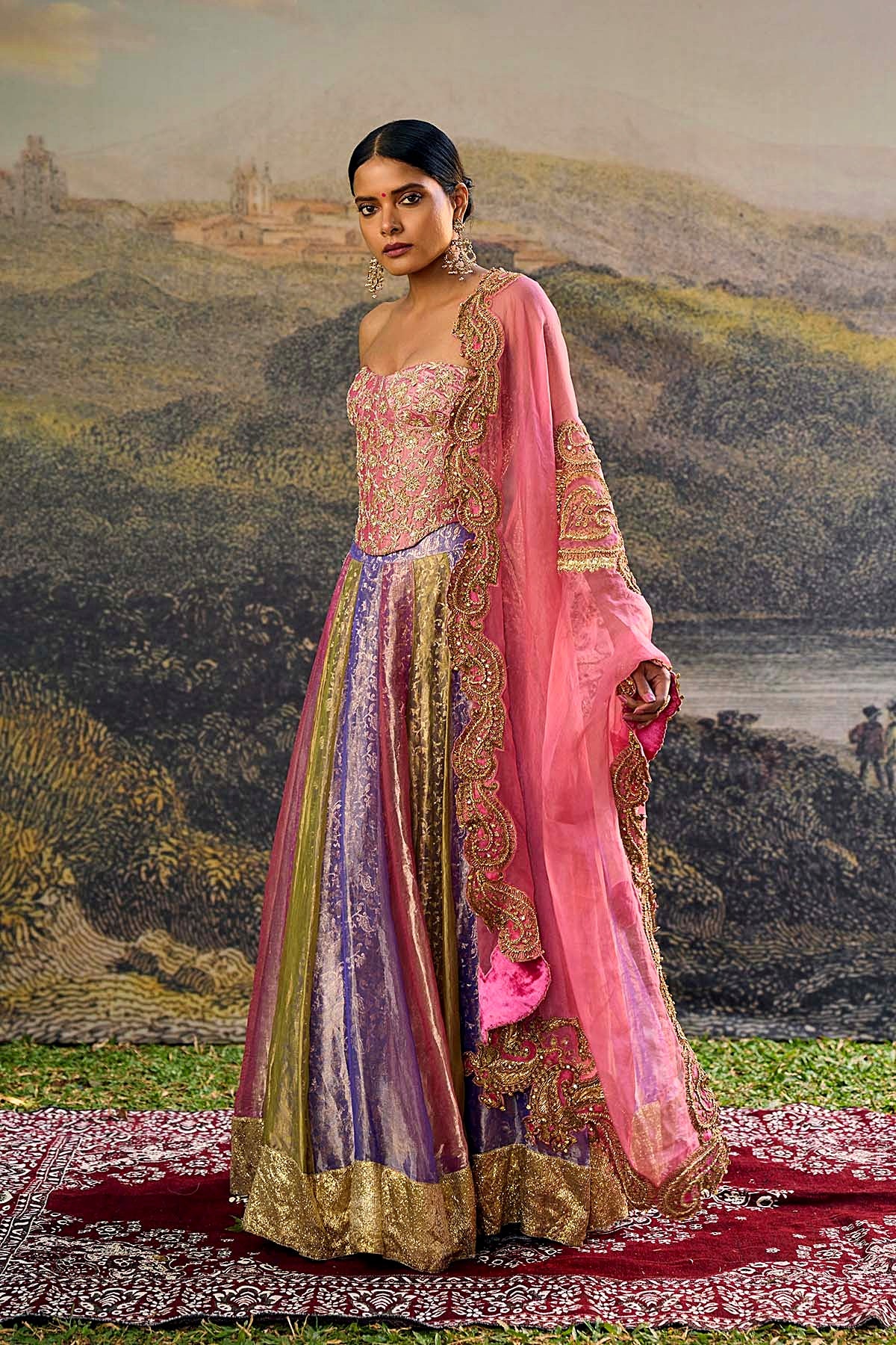 Rangoli Zari Lehenga Set
