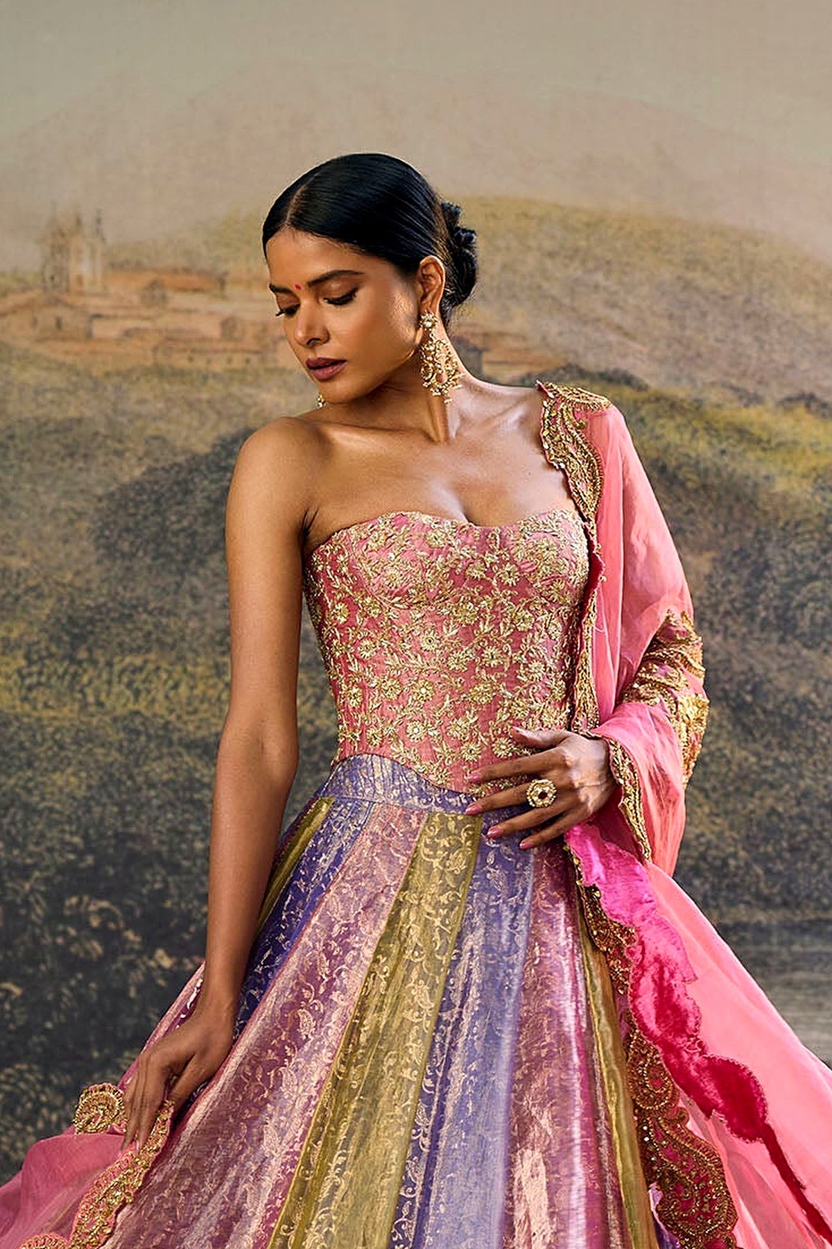 Rangoli Zari Lehenga Set