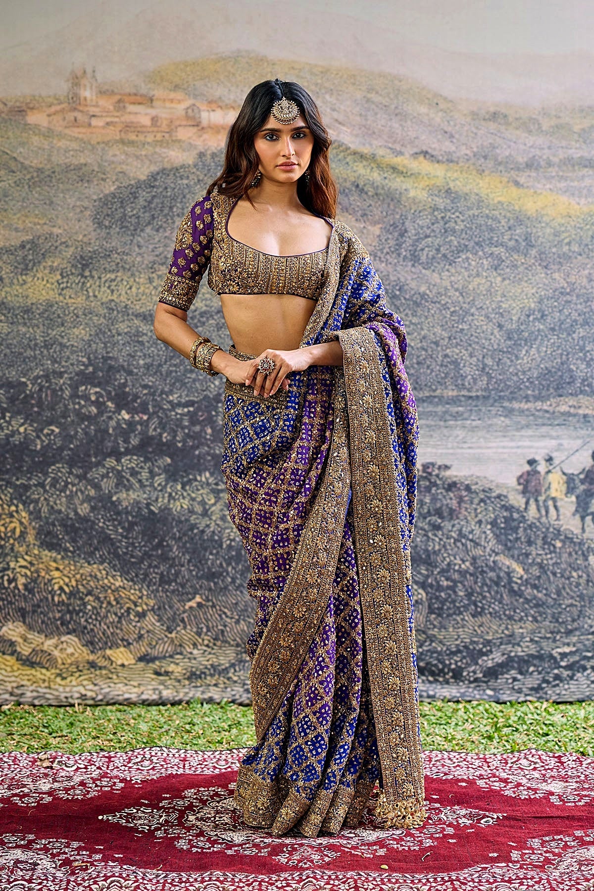 Advay Ombre Saree Set