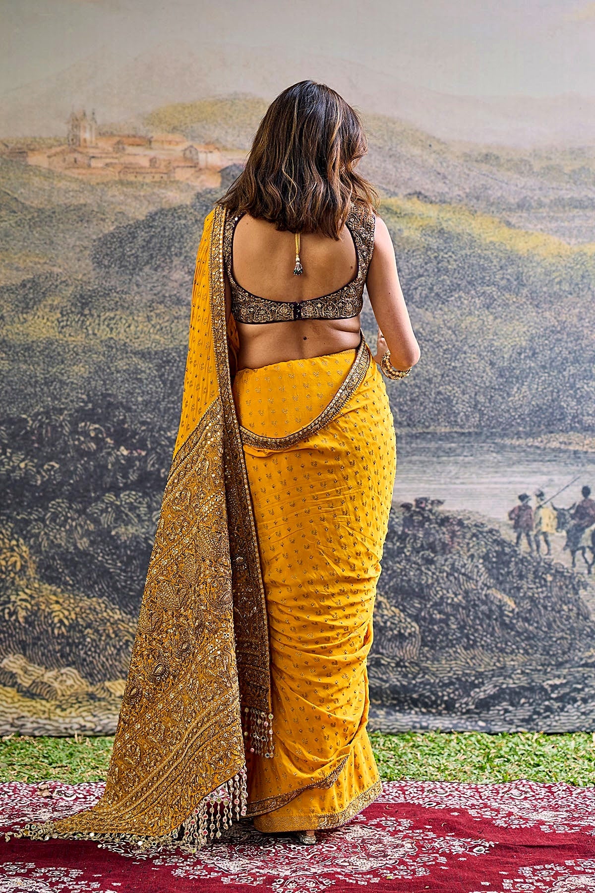 Pehr Crepe Saree Set