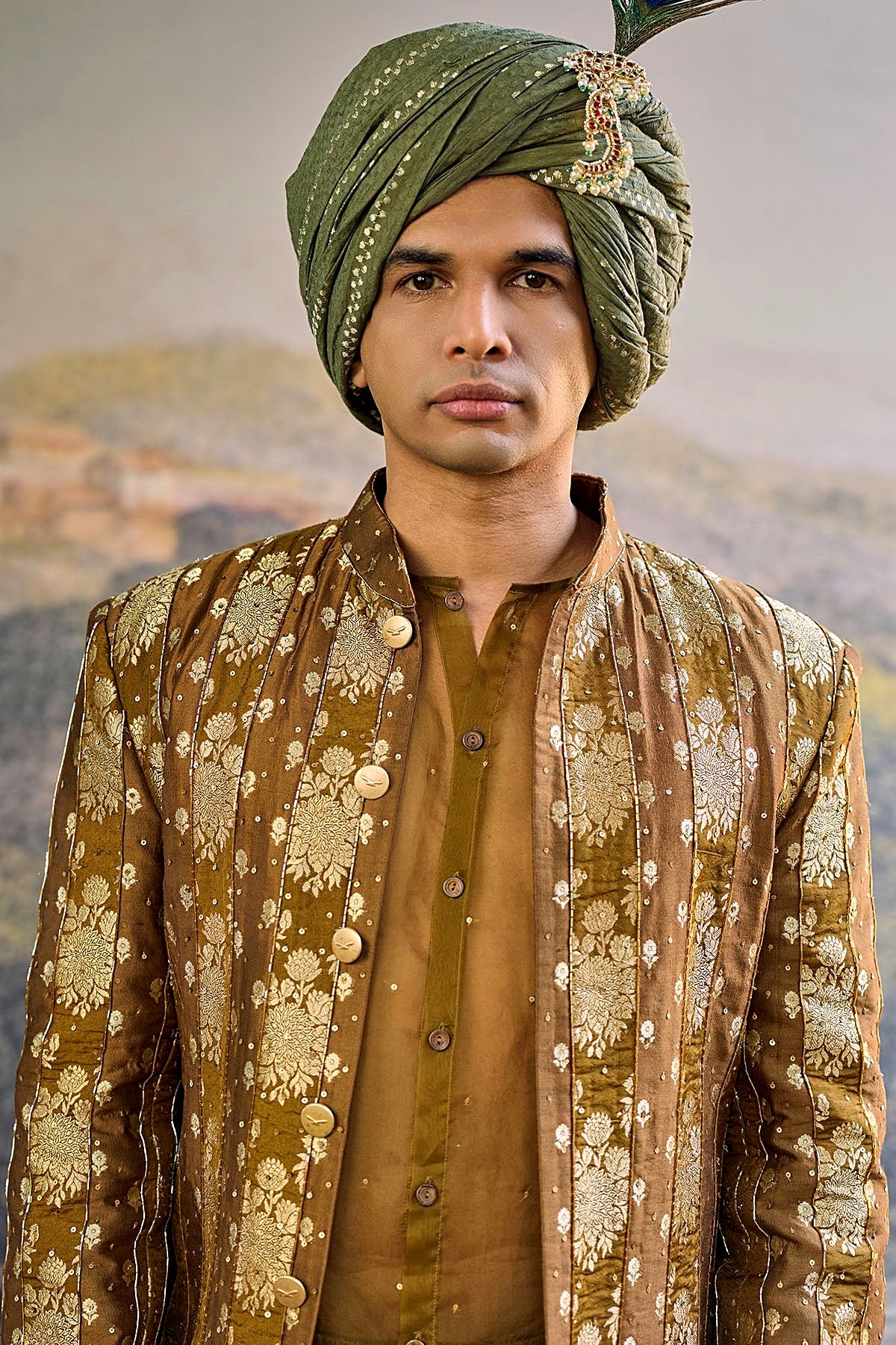 Zarvika Brocade Bundi Set