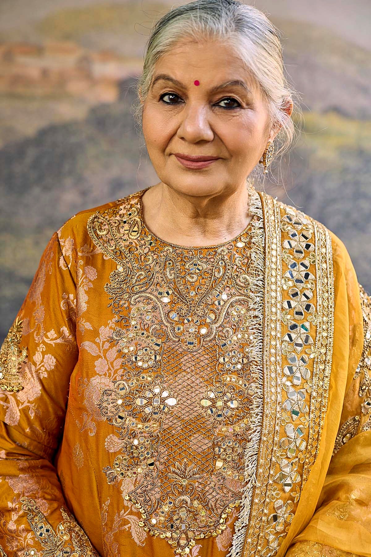 Sunehri Zari Sharara Set
