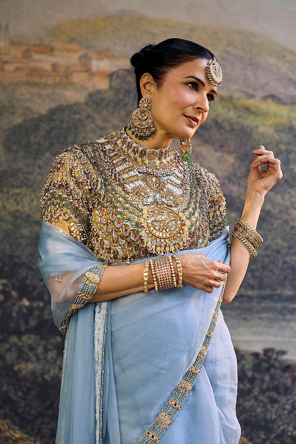 Neelambara Saree Set