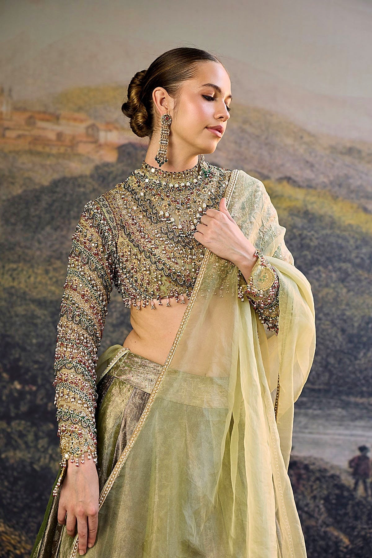Zarreen Jadau Lehenga Set