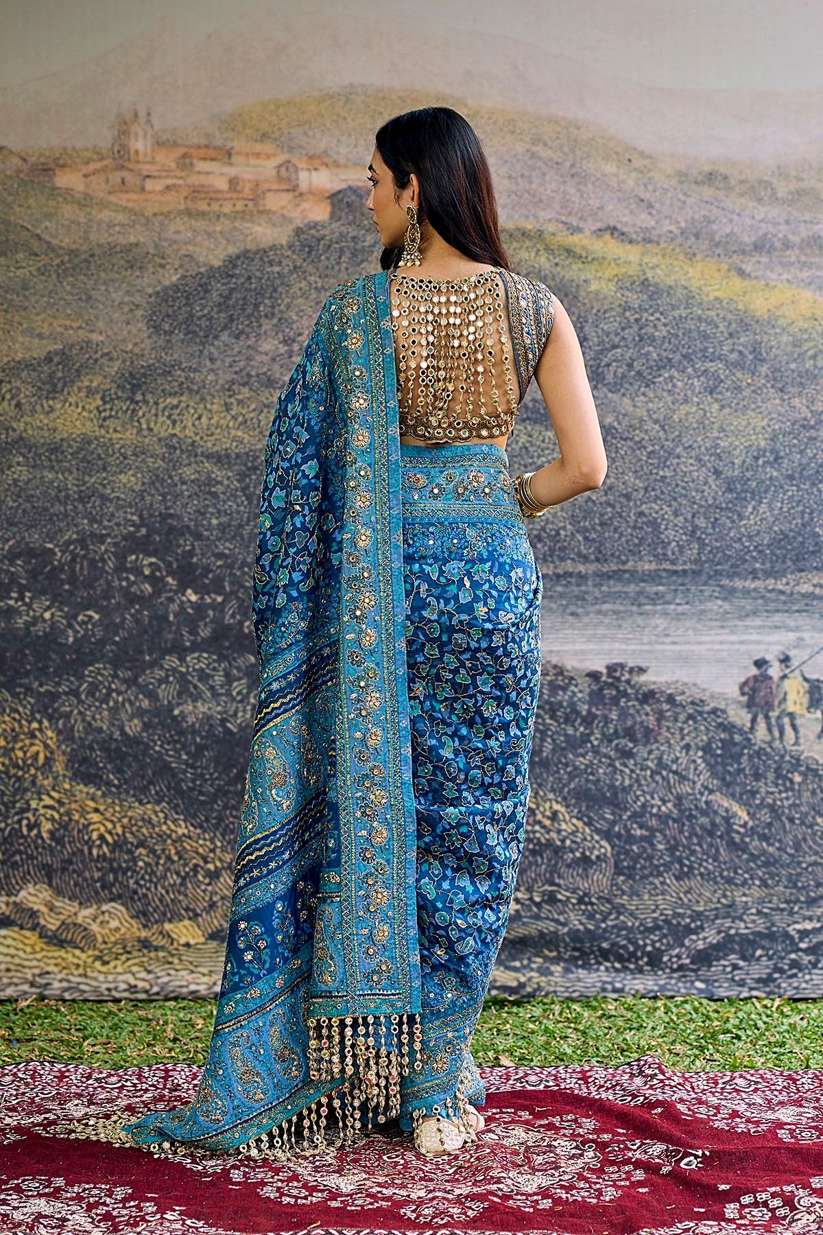 Neelambari Saree Set