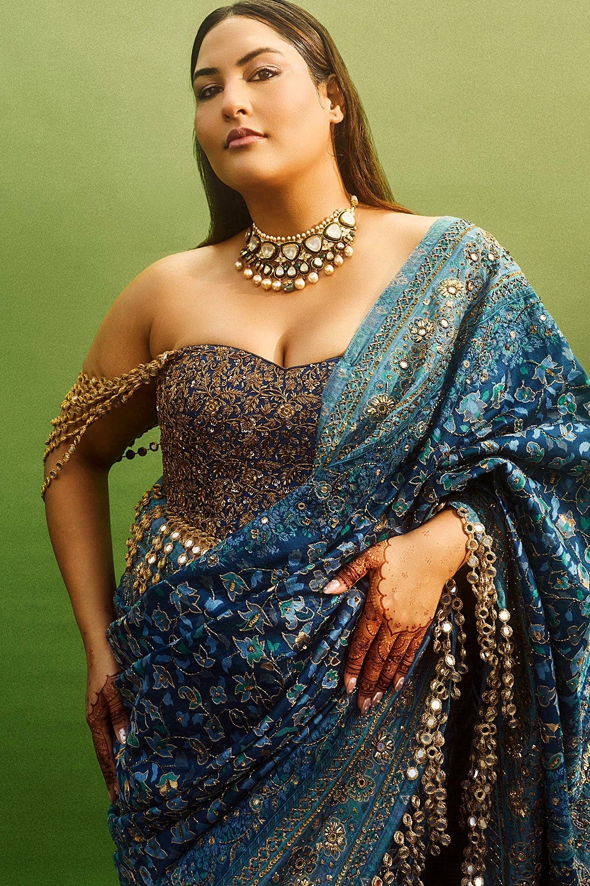 Neelambari Saree Set