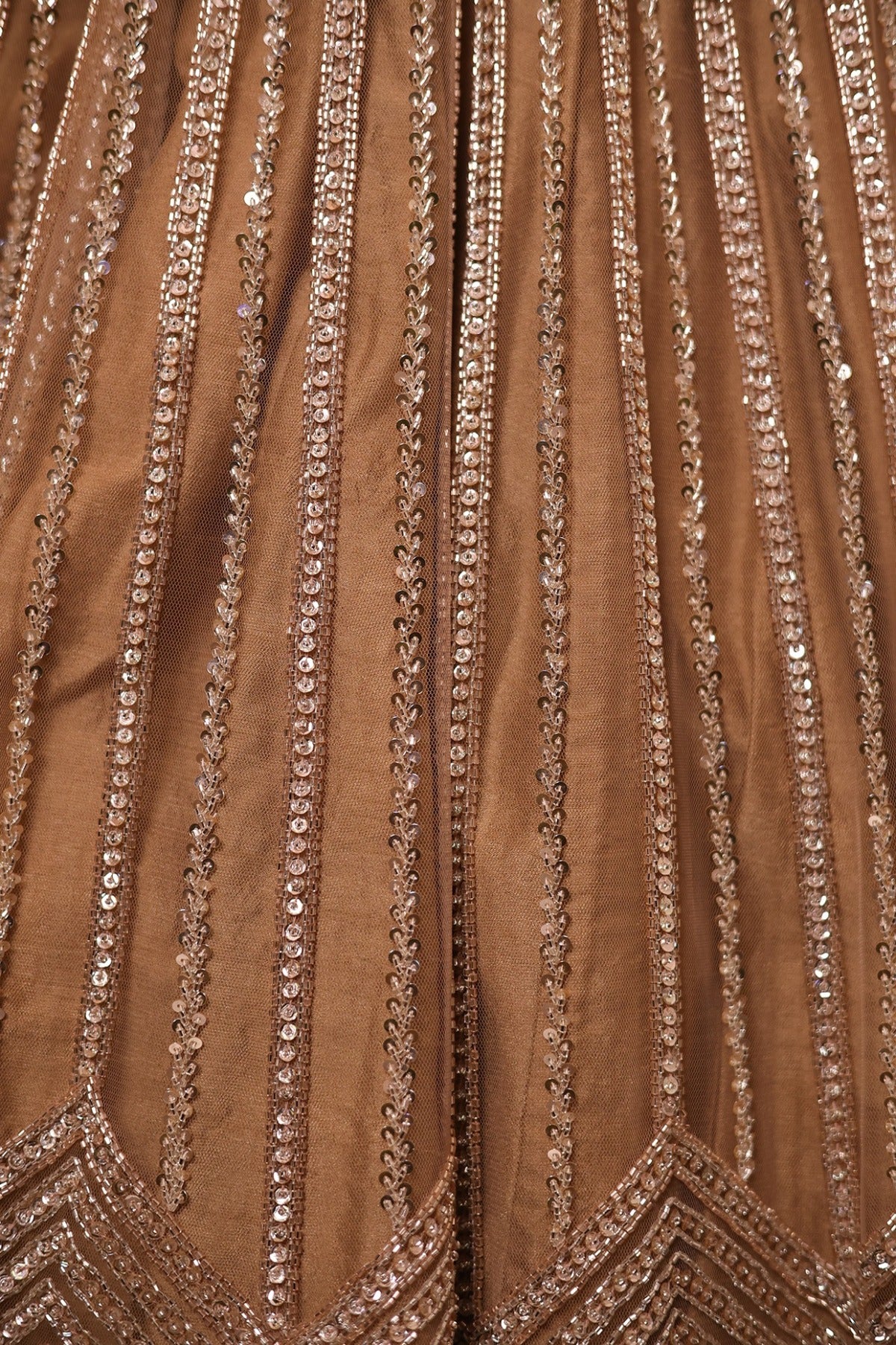 Nude Net Sequins & Cutdana Embroidered Lehenga Set