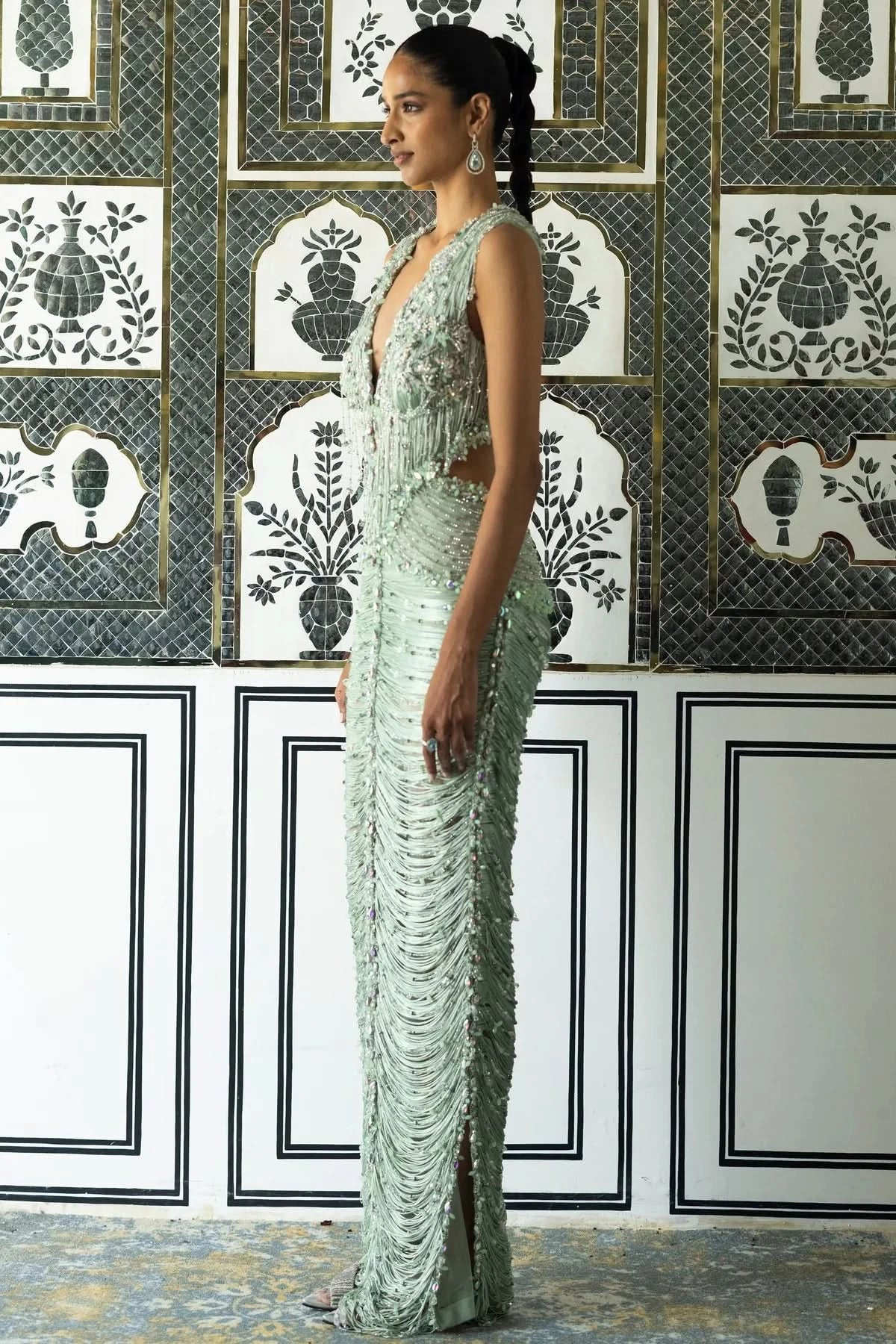 Issa Draped Gown