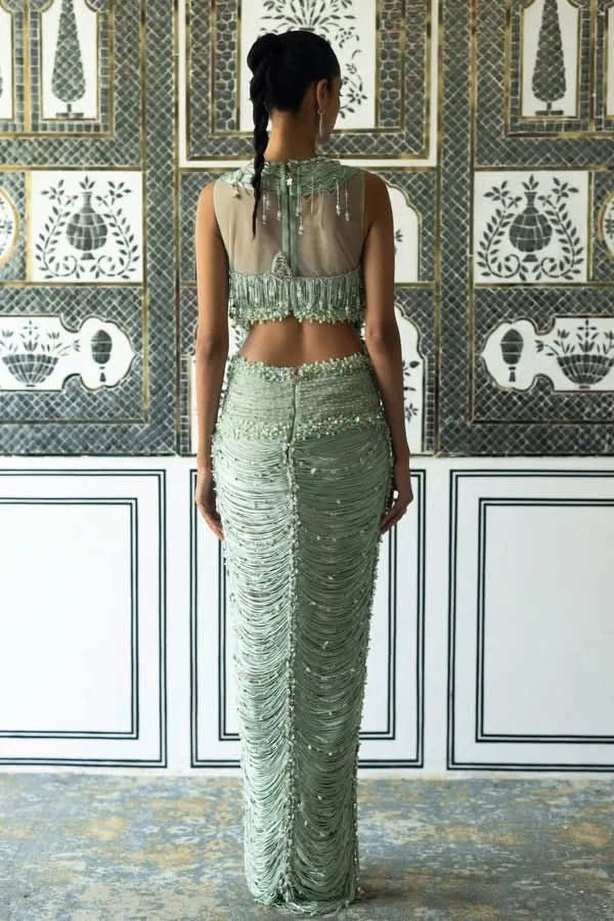 Issa Draped Gown
