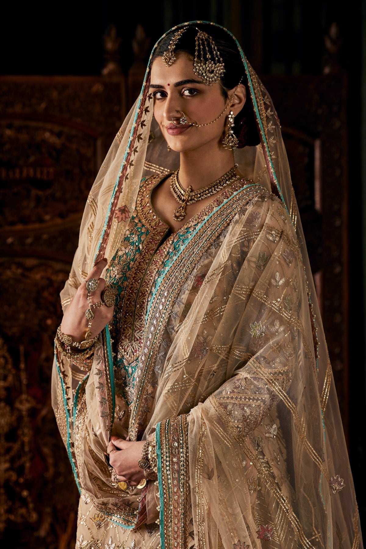 Ivory Kurta with Sharara