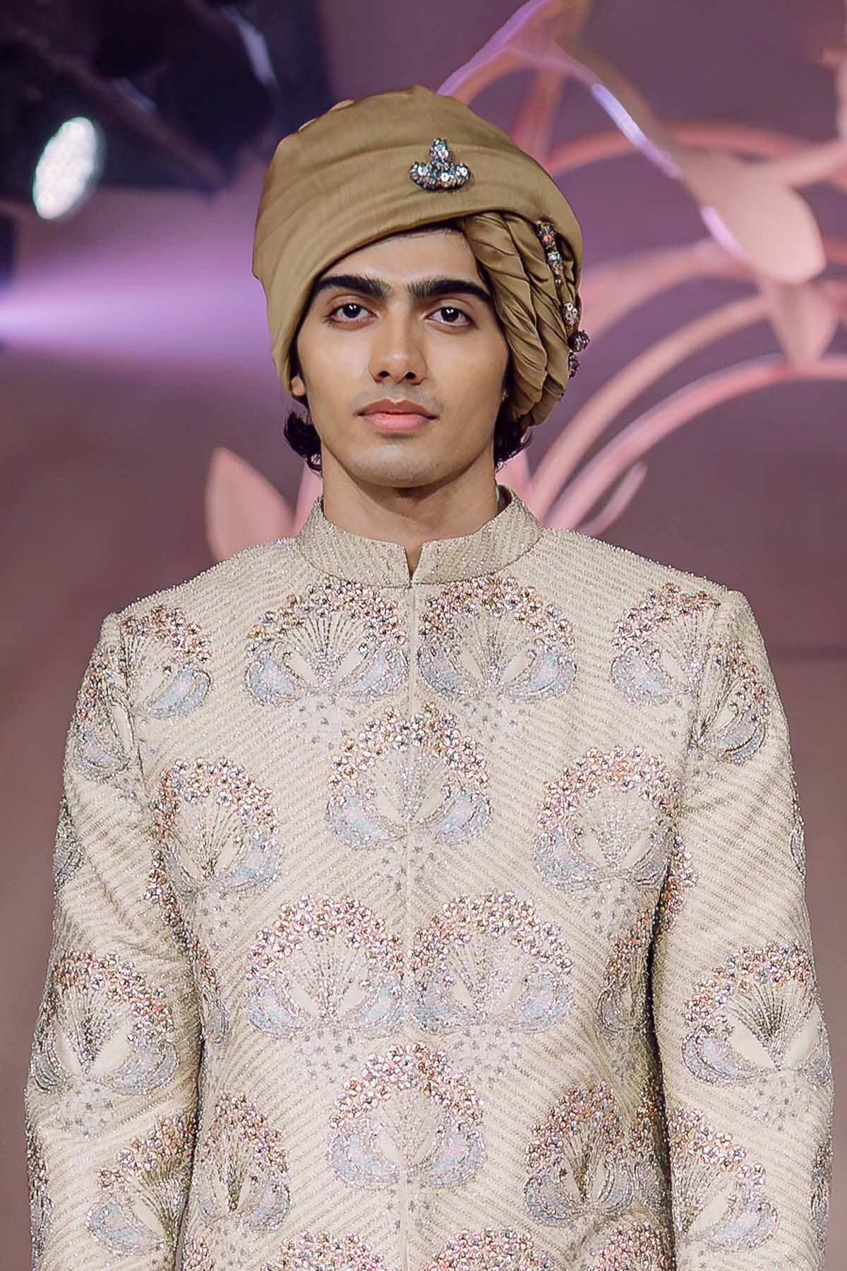 Theseus - ivory raw silk bandhgala