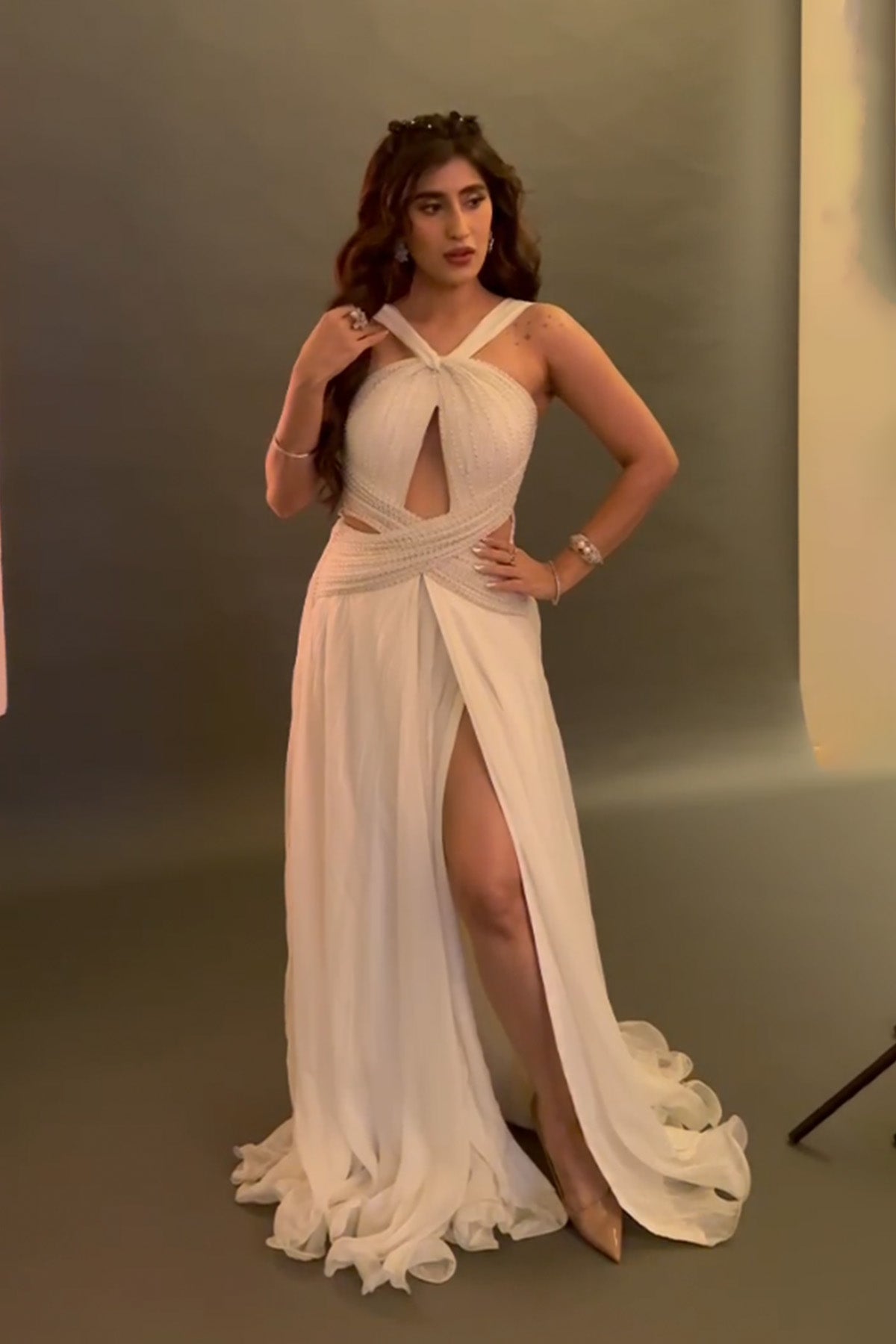 Akasa in Ivory Reverie gown