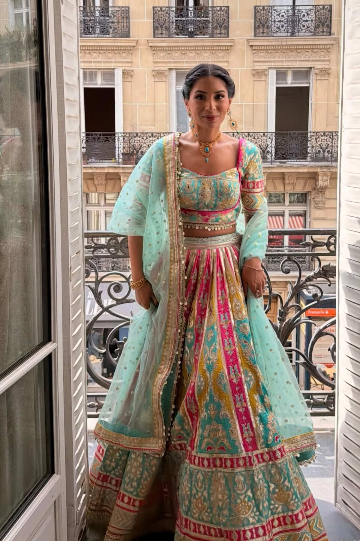 Sana Raheem in Jannat Lehenga Set
