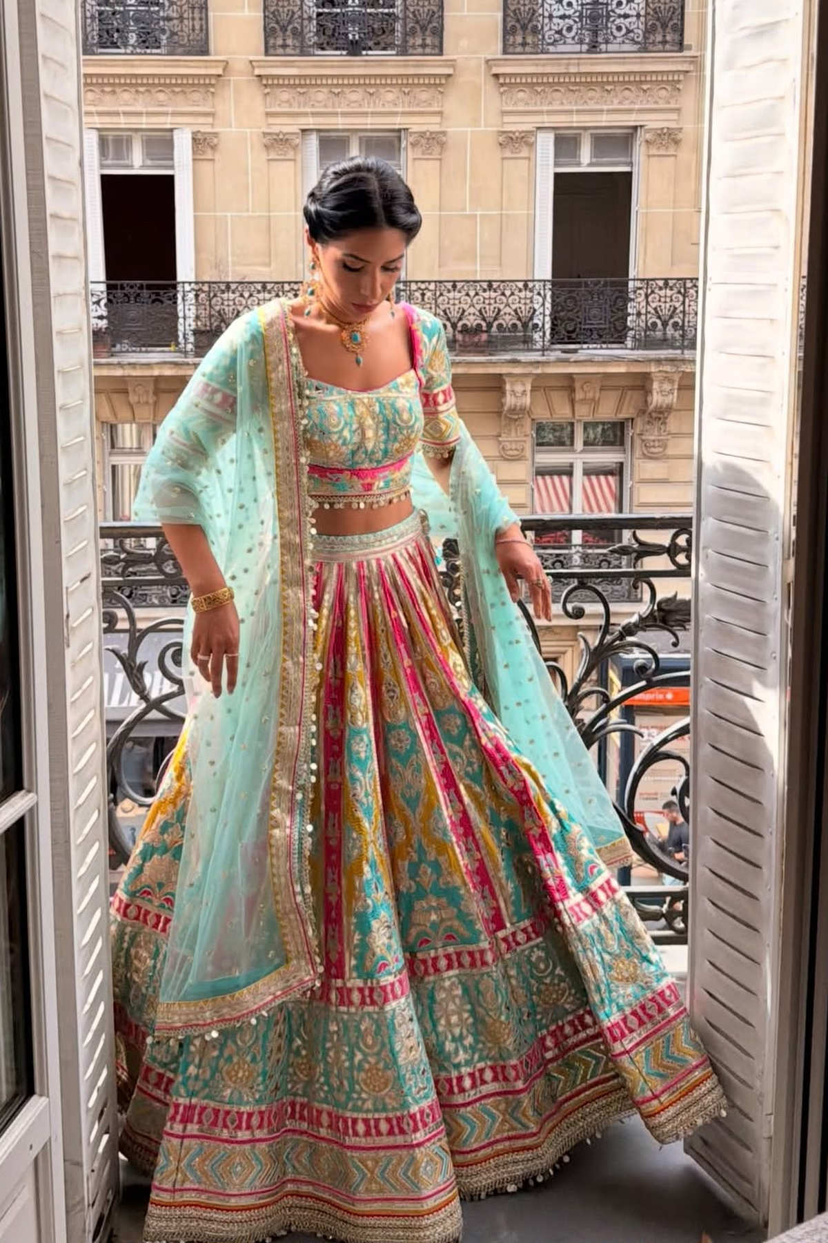 Sana Raheem in Jannat Lehenga Set