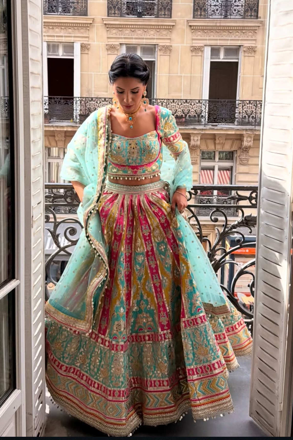 Sana Raheem in Jannat Lehenga Set