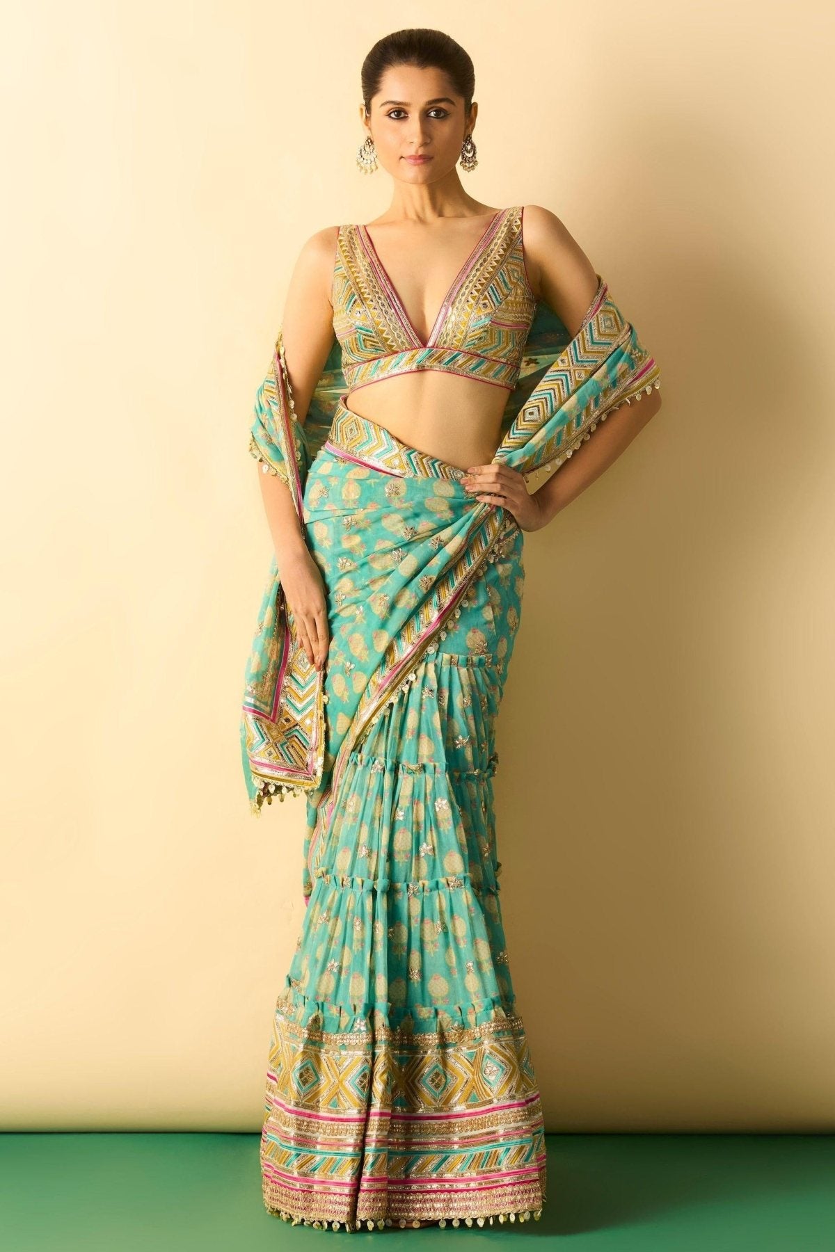 Jasleen Saree Set