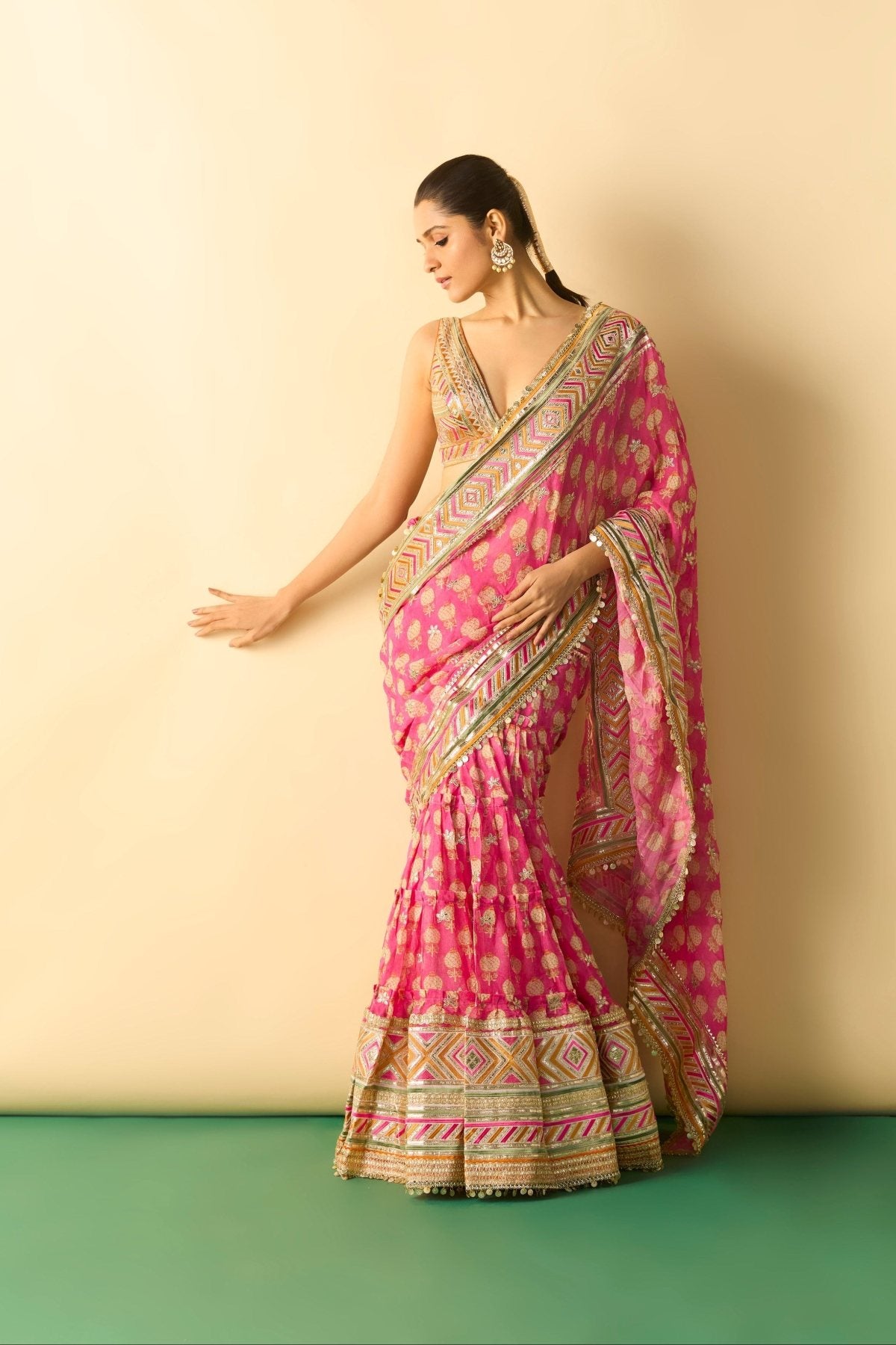 Jasleen Saree Set
