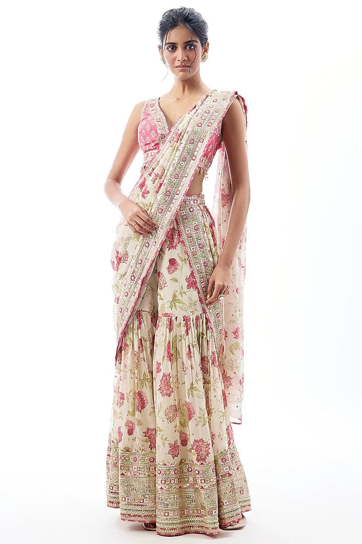 Jenisha Saree Set