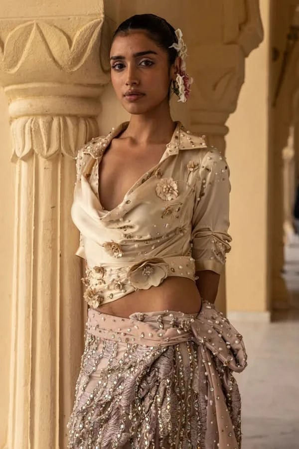 Kaia Draped Skirt Set