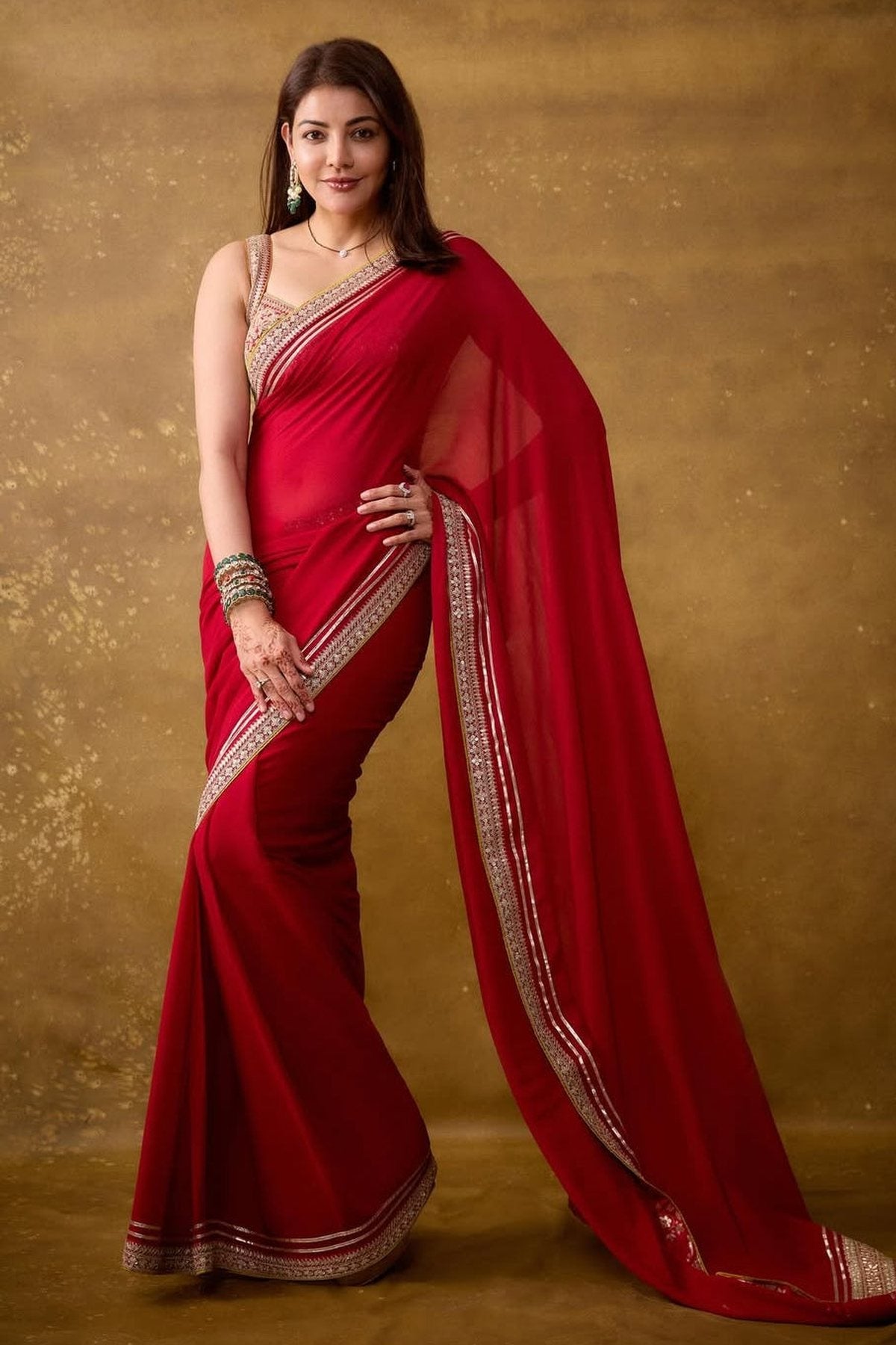 Kajal Aggarwal in Zohra Saree Set