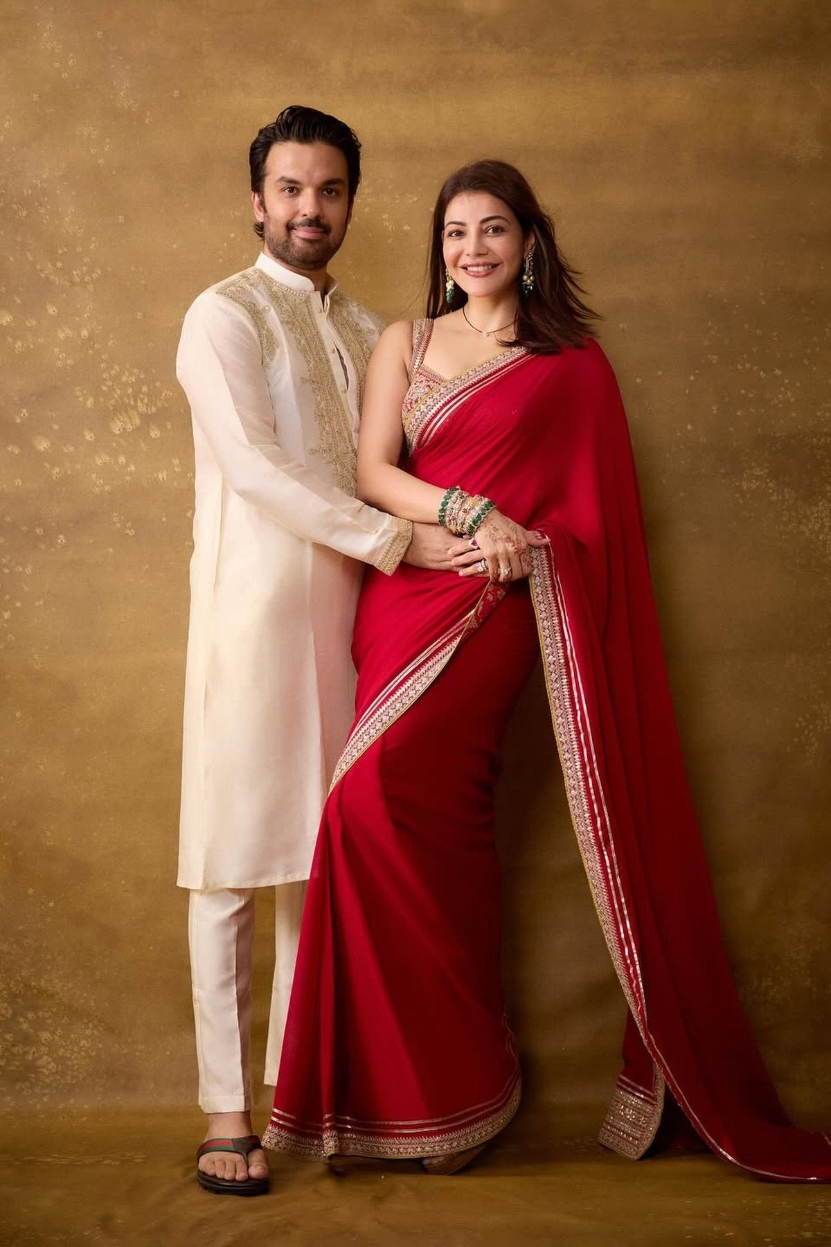 Kajal Aggarwal in Zohra Saree Set