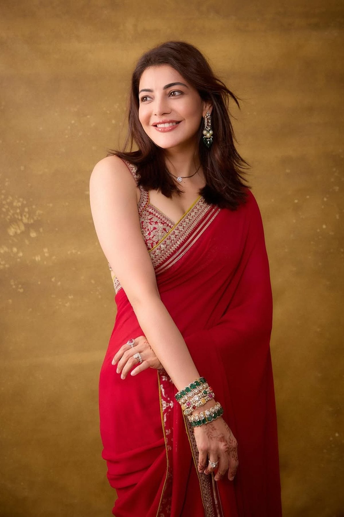 Kajal Aggarwal in Zohra Saree Set
