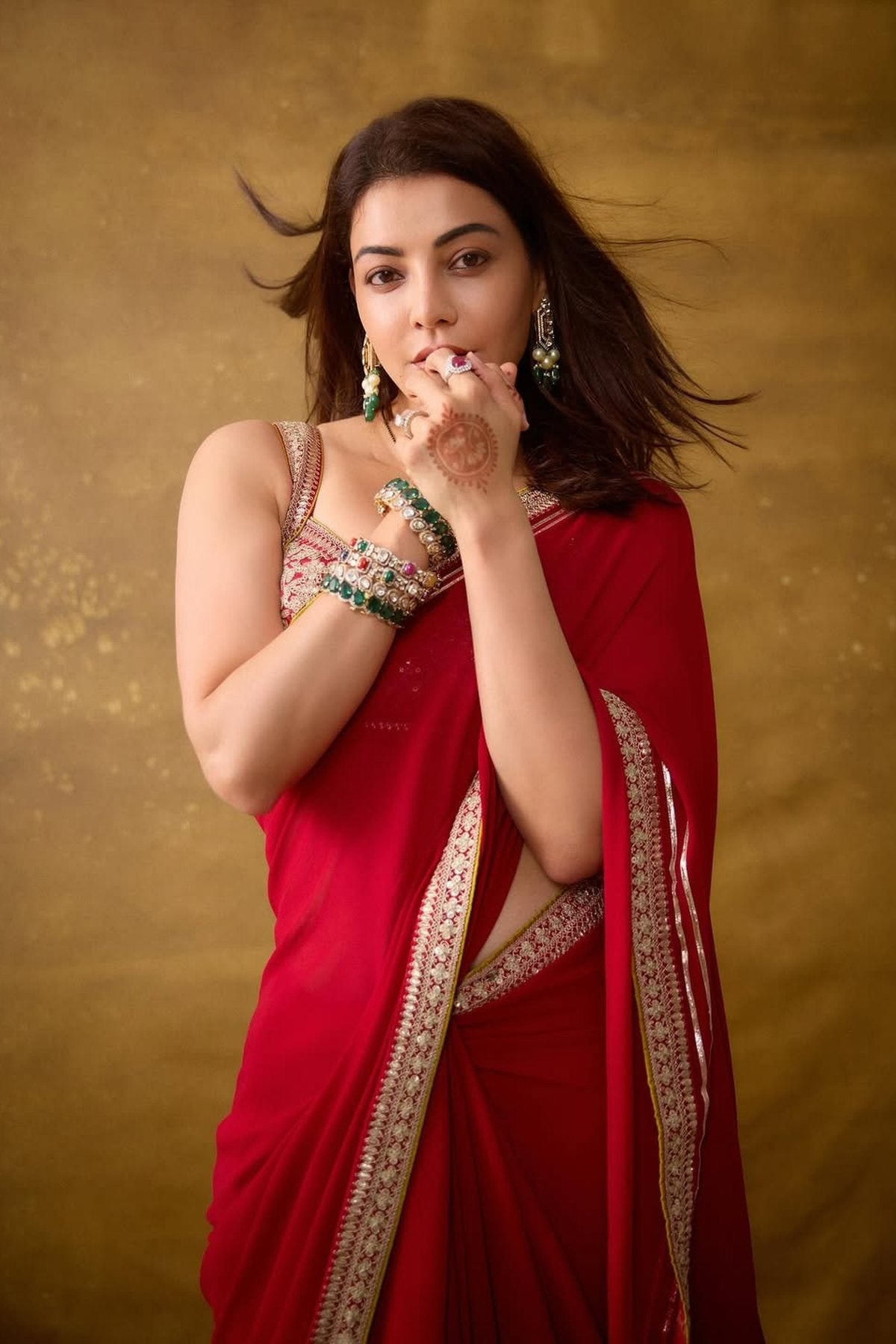 Kajal Aggarwal in Zohra Saree Set