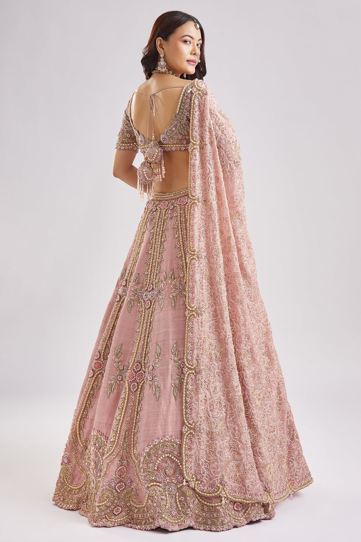 The Blush Bloom Bridal Lehenga
