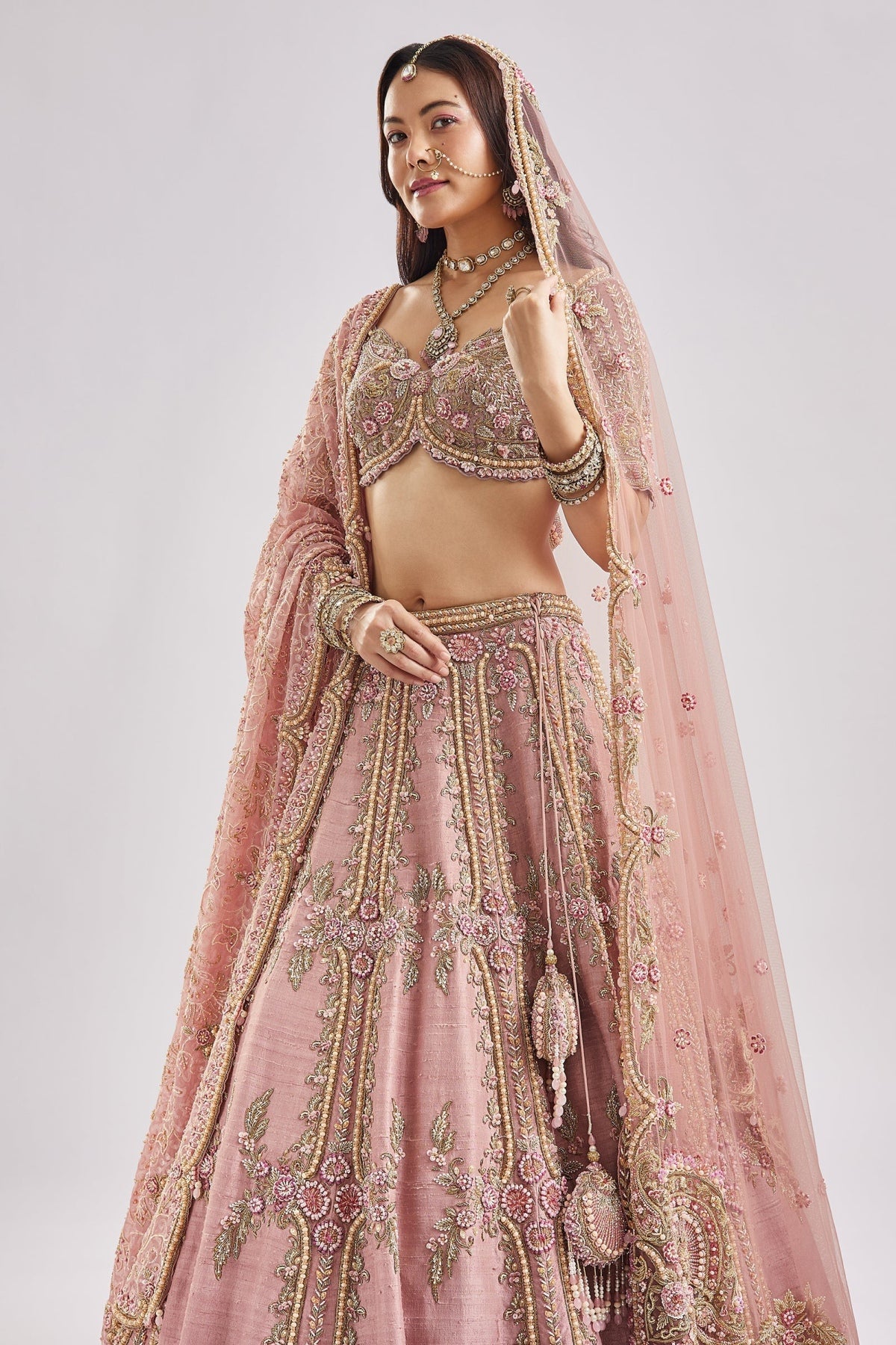 The Blush Bloom Bridal Lehenga