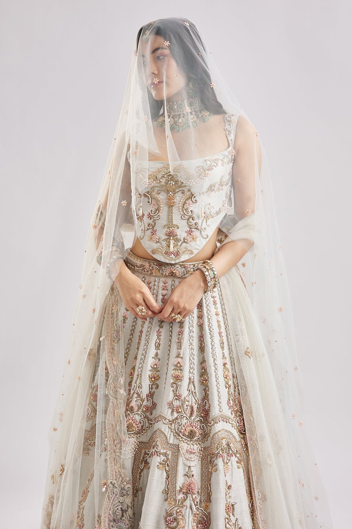 Powder Blue Corset Bridal Vision