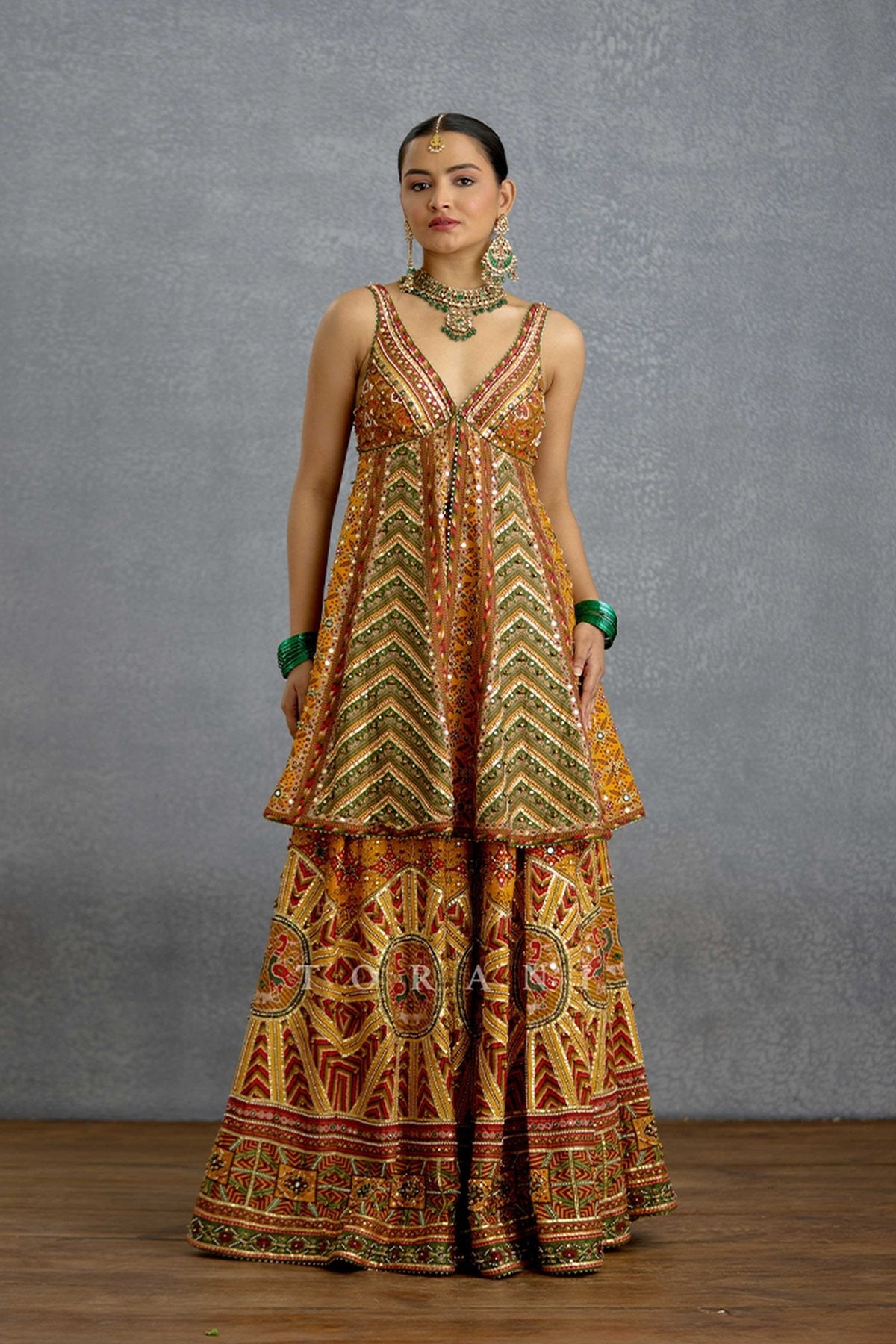 Kanak Patola Sharara Set