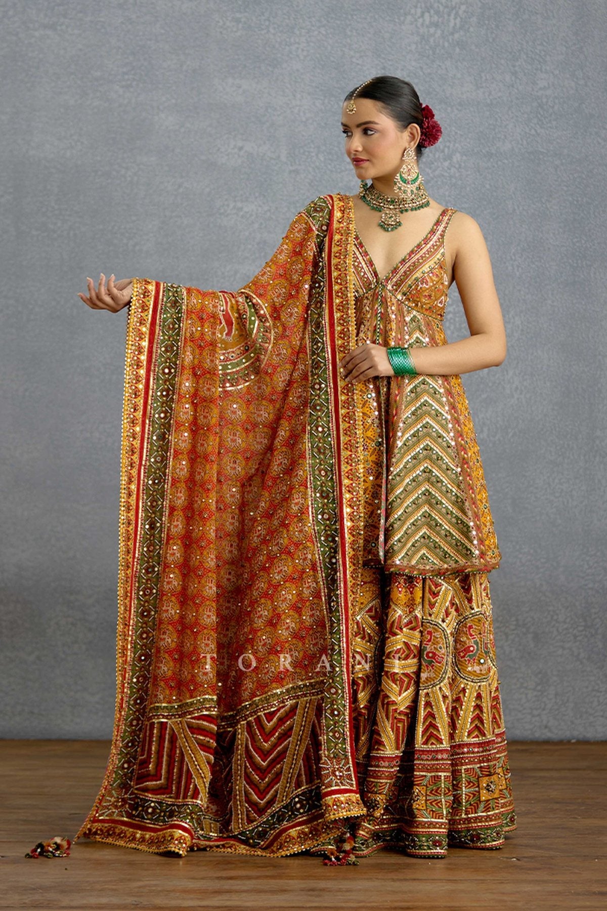 Kanak Patola Sharara Set