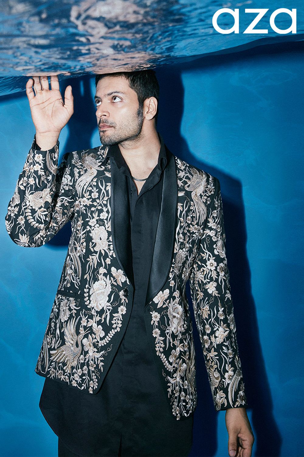 Ali Fazal in Shawl Lapel Tuxedo Set