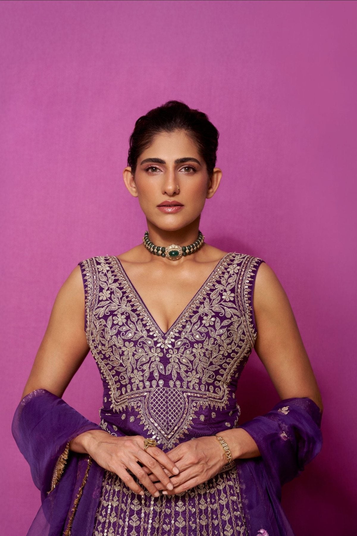 Kubbra sait in Razia Lehenga Set