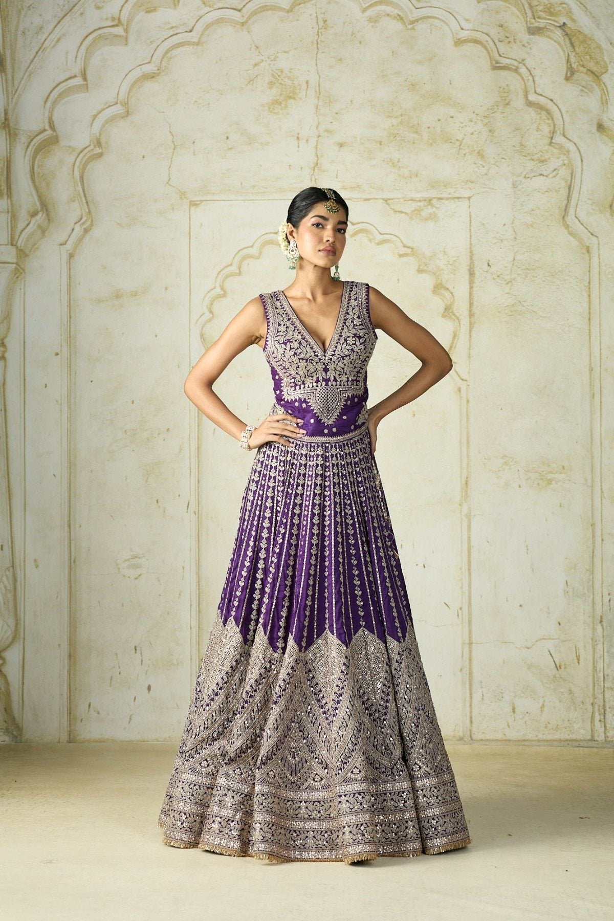 Kubbra sait in Razia Lehenga Set