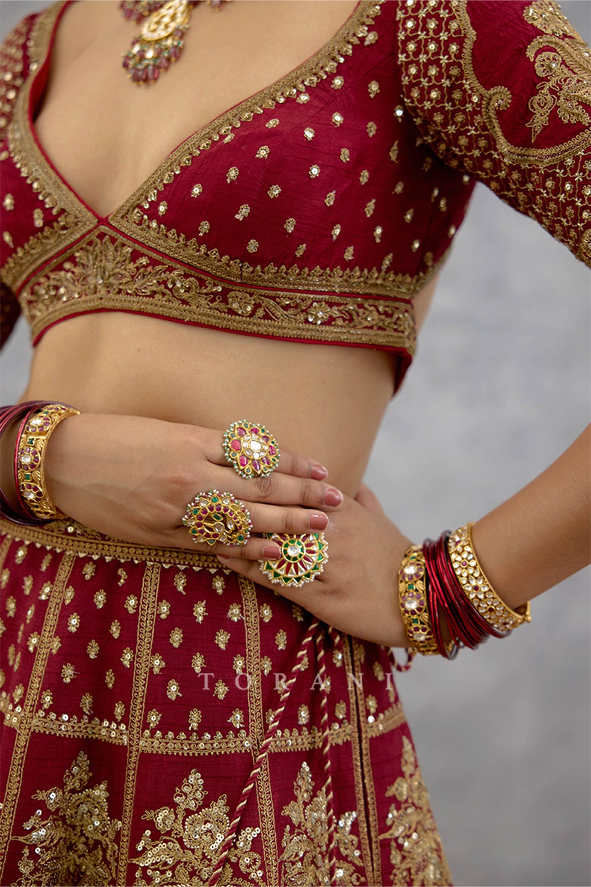 Kumkumi Areej Lehenga Set