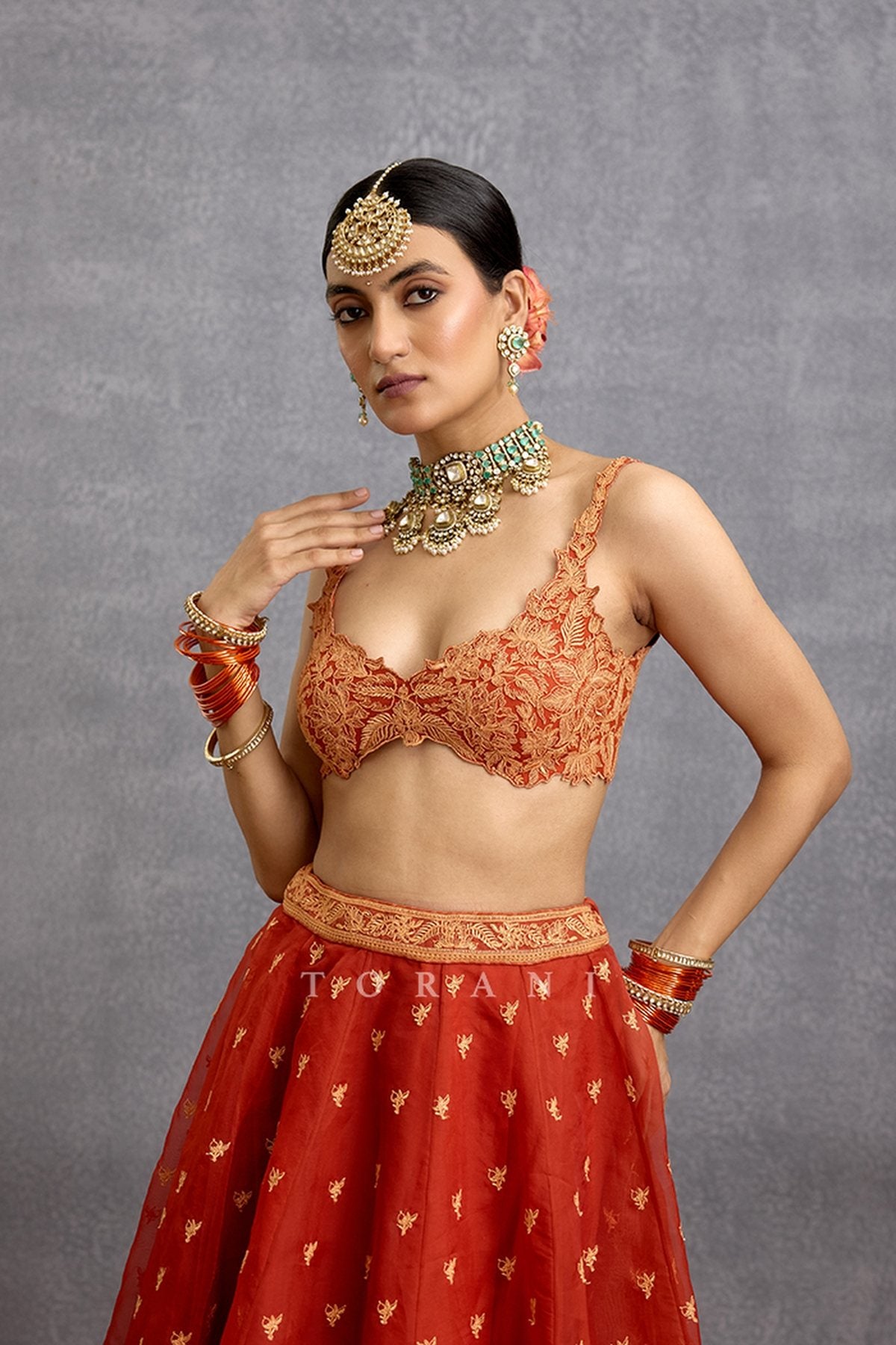 Kunkumi Avani Lehenga Set