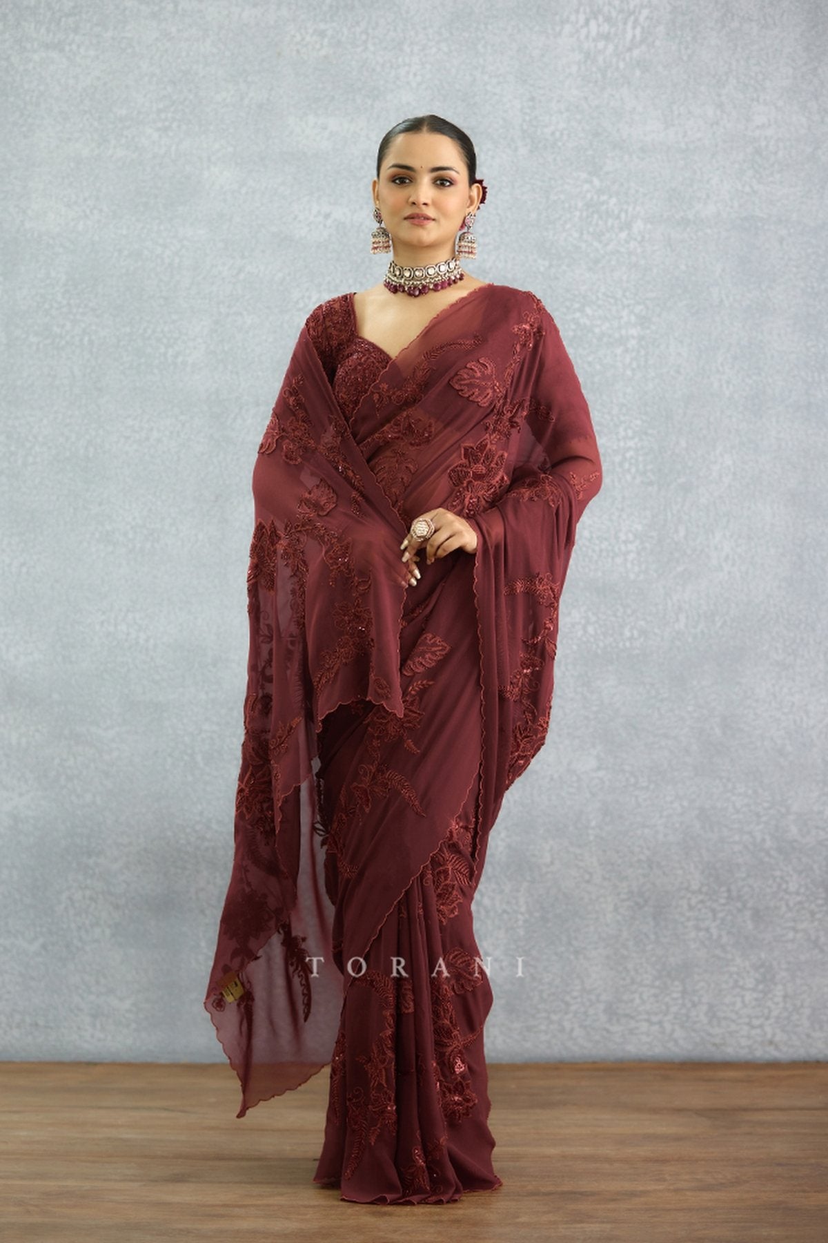 Laalima Pankhuri Saree