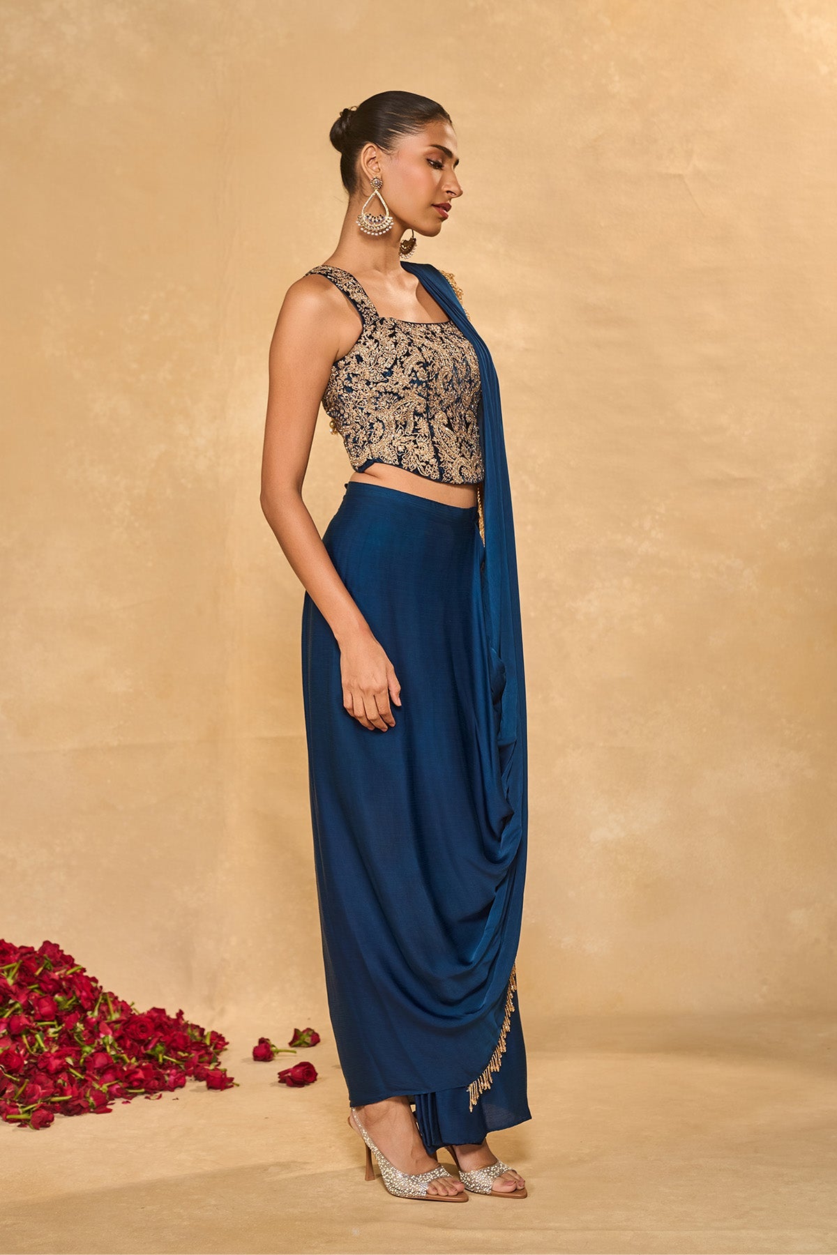 LEKHA SLIT SAREE - Ready To Ship