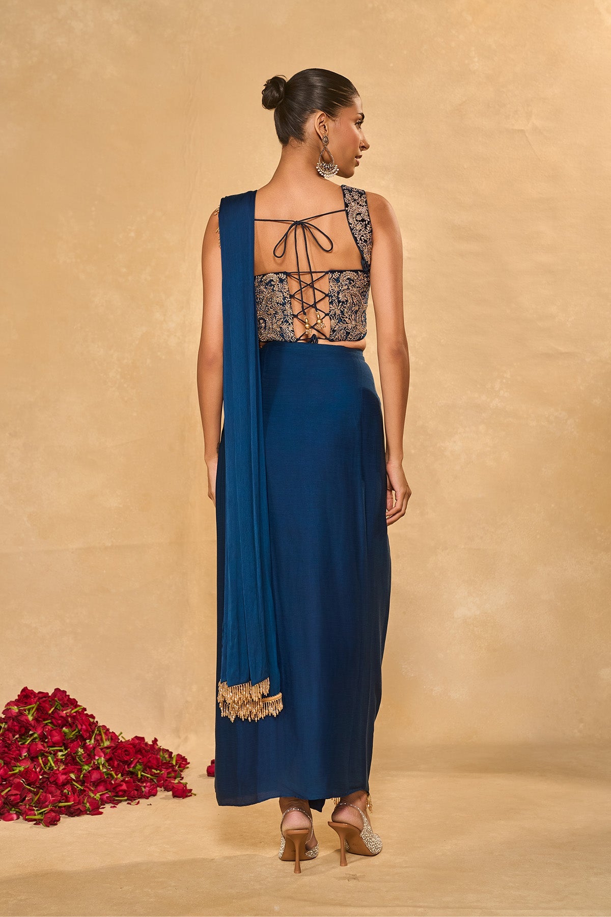 LEKHA SLIT SAREE - Ready To Ship