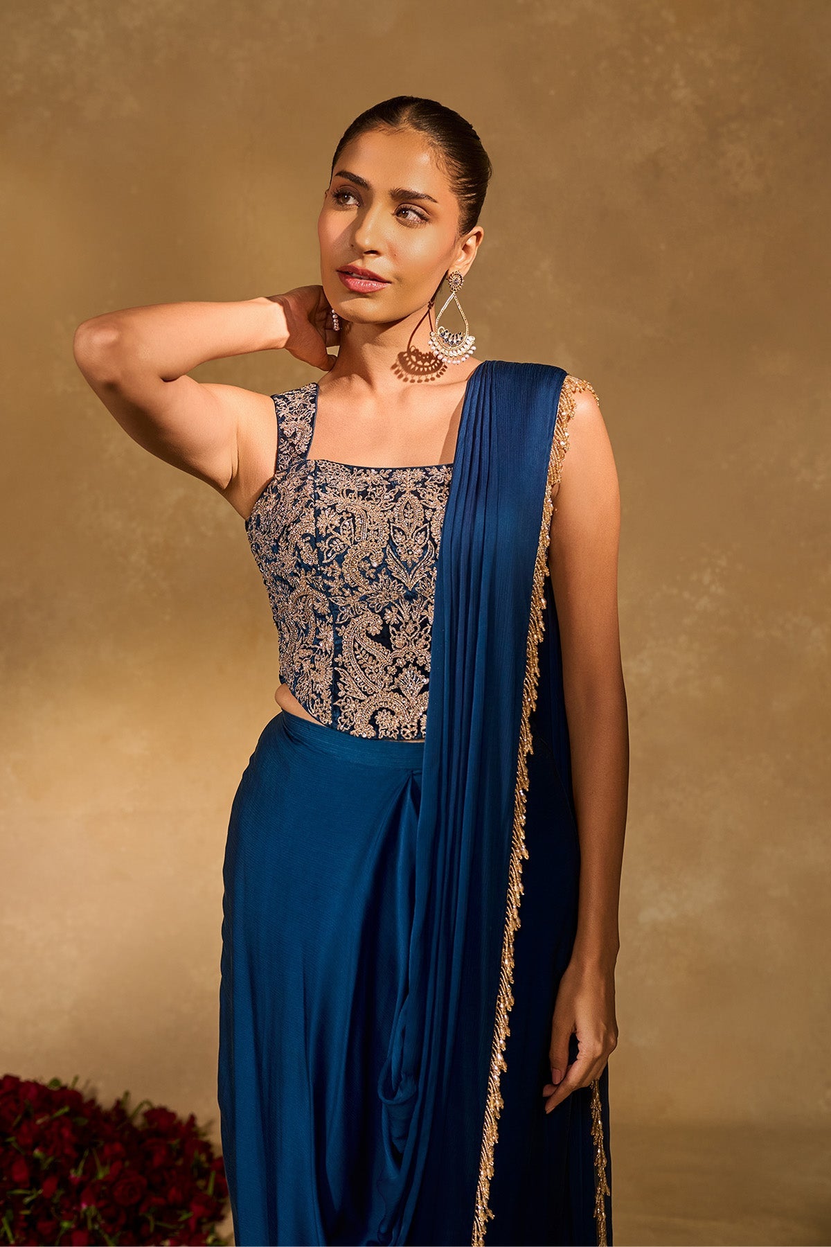 LEKHA SLIT SAREE - Ready To Ship
