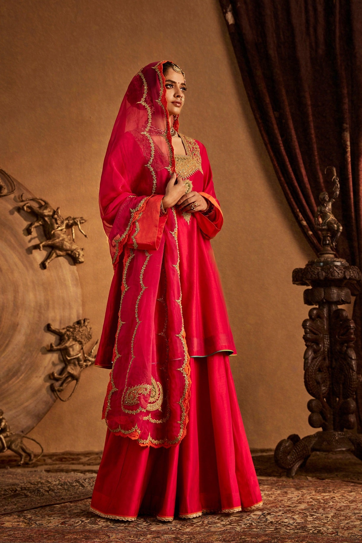 Rani Pink Sharara Set
