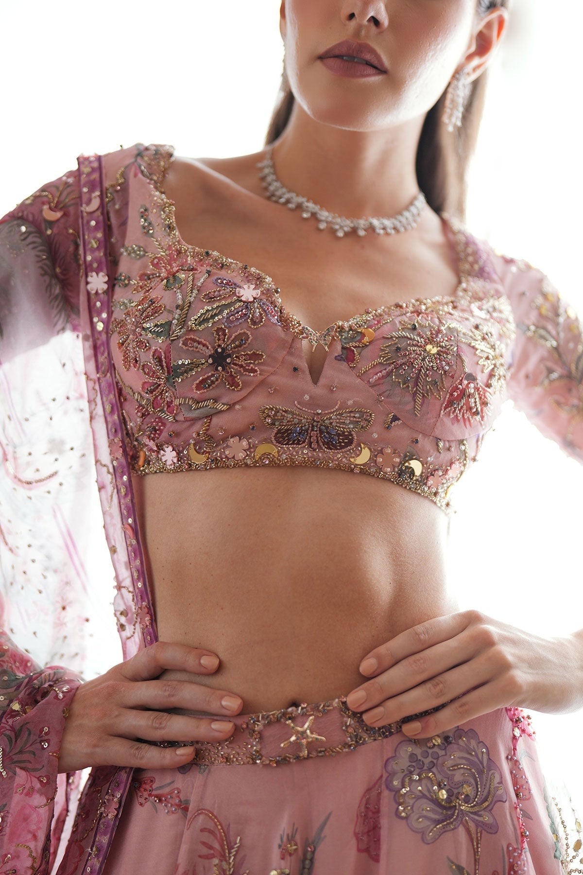 Samaira Hand Embroidered Lehenga Set