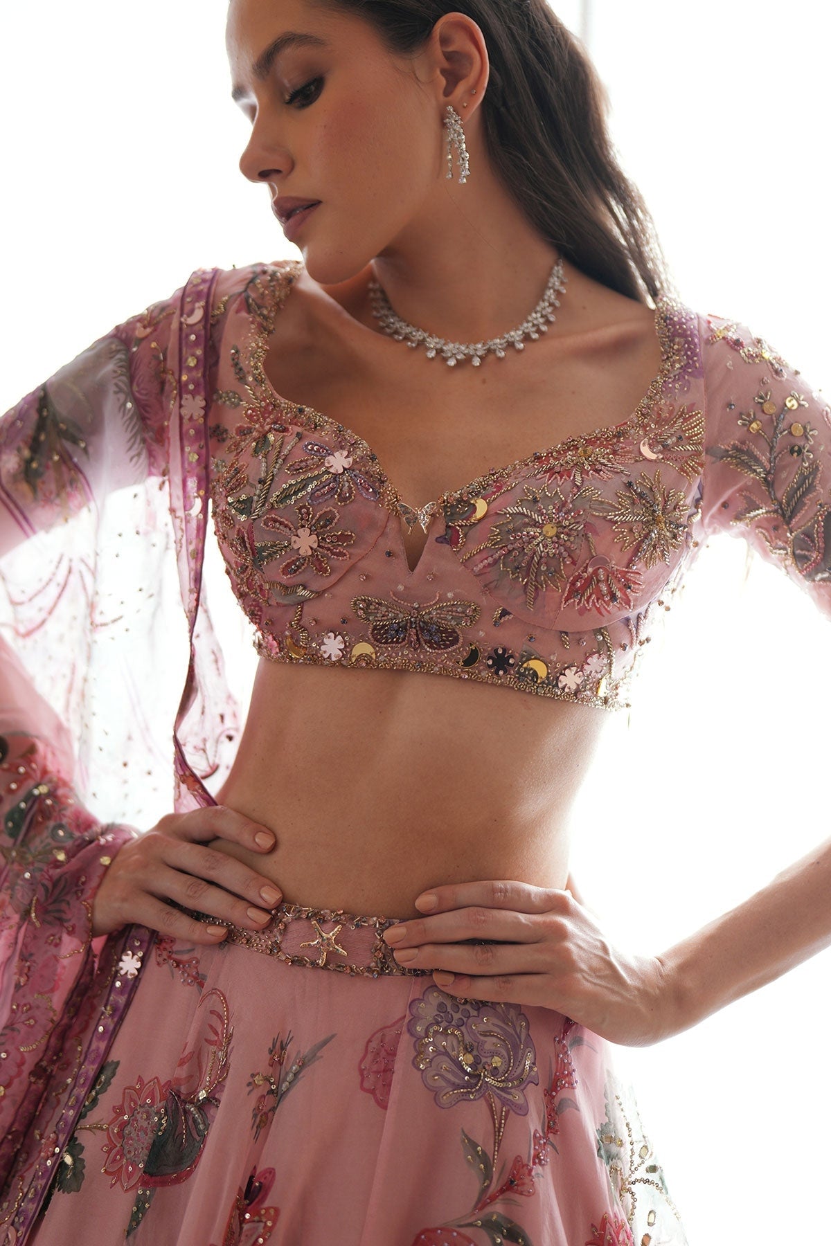Samaira Hand Embroidered Lehenga Set