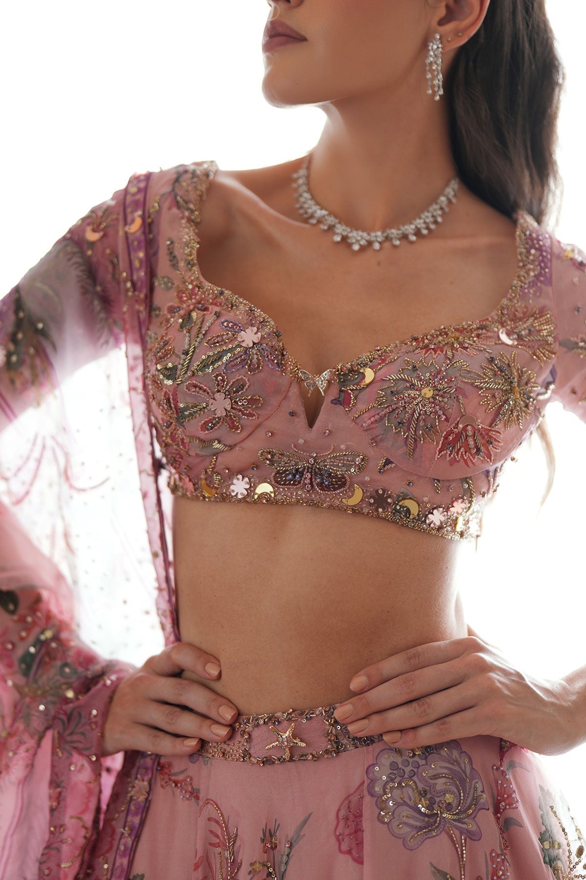 Samaira Hand Embroidered Lehenga Set