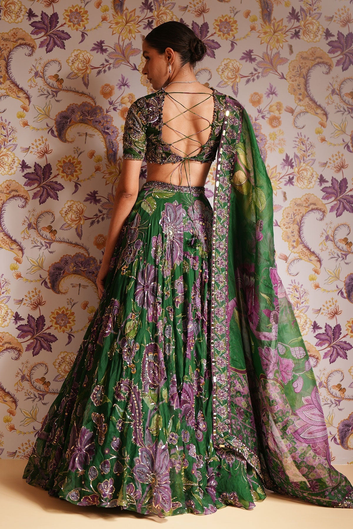 Zahida Hand Embroidered Lehenga Set