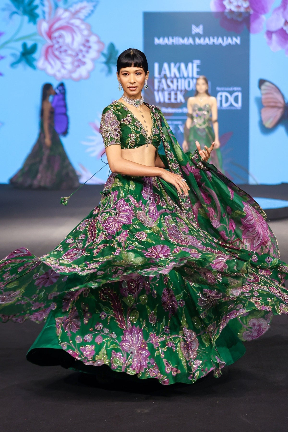 Zahida Hand Embroidered Lehenga Set