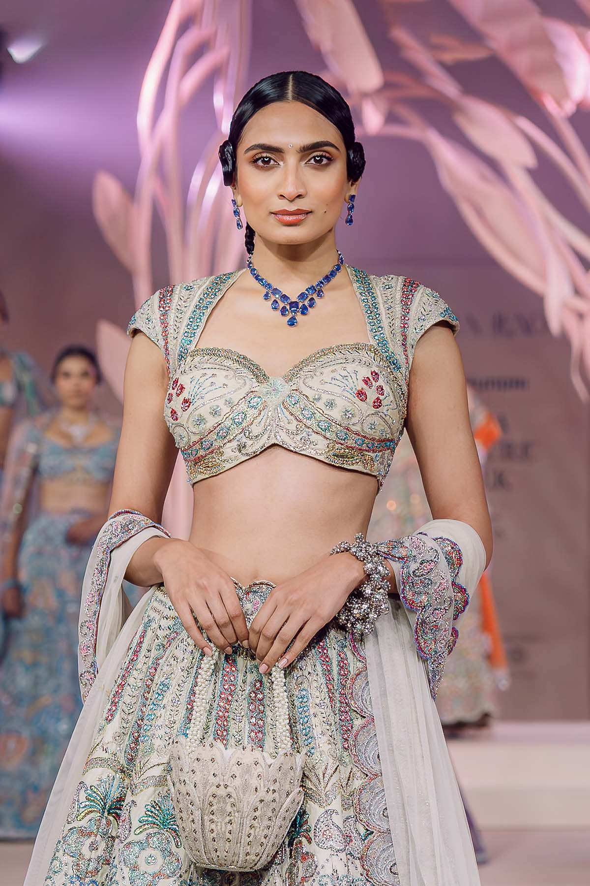 Zara - ivory raw silk Lehenga
