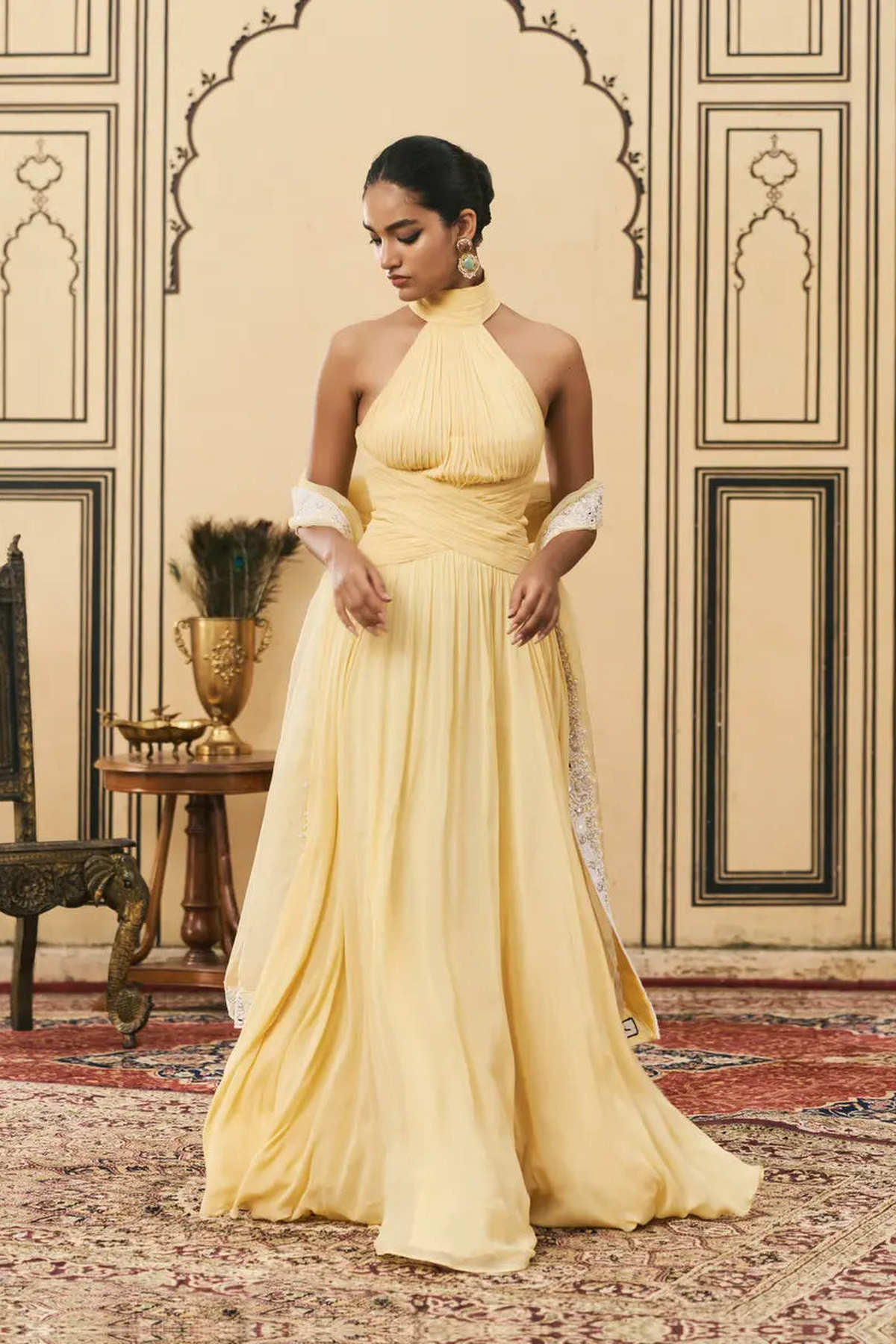 Makhani Georgette Gown Set